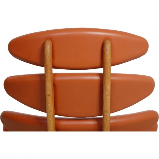 For Sale | Poul M. Volther Corona chair in cognac aniline leather